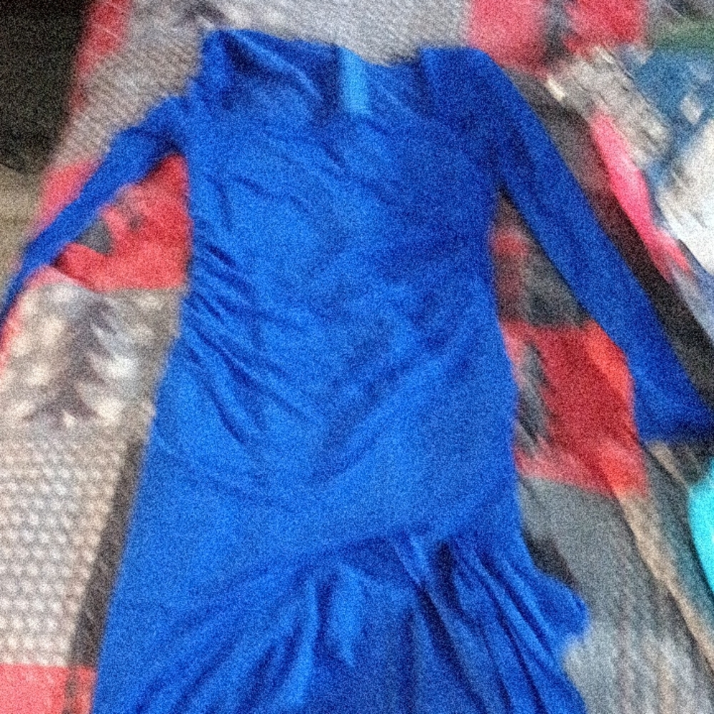 Elegant Blue Women's Dress